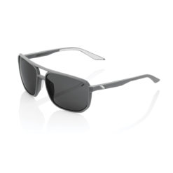 100% Konnor Aviator Square Sonnenbrille Smoke Lens - Dunkelgrau