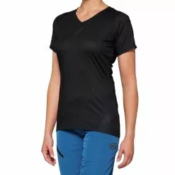 100% Airmatic Womens Short Sleeve Jersey - Black