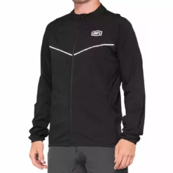 100% Corridor Stretch Windbreaker - Black