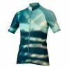 Endura Damen Virtual Texture Trikot (kurzarm) - Glacier Blue