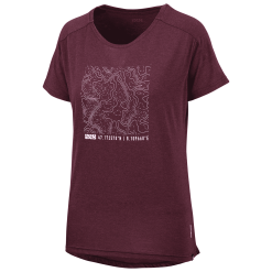 IXS Flow Women Tech Tee Contour Raisin