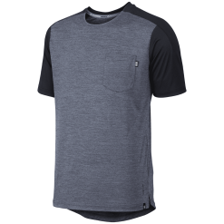 IXS Flow X Jersey Graphit- Solid Black