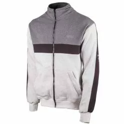 GMS Sweatjacke WOLF - Hellgrau-dunkelgrau-schwarz