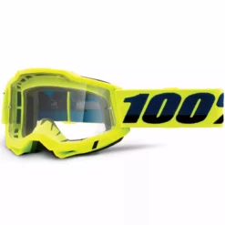 100% Accuri OTG Gen.2 Anti Fog Brille Clear - Neon Gelb