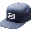 100% Icon AJ Fit Snapback Hat - Heather Charcoal