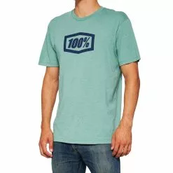 100% Icon T-Shirt - Ocean Blue Heather