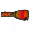 LEATT Velocity 6.5 Iriz Goggle Anti Fog Mirror Lens - Grün/Rot