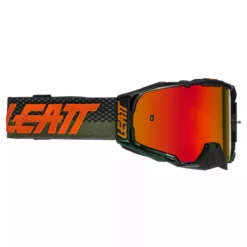 LEATT Velocity 6.5 Iriz Goggle Anti Fog Mirror Lens - Grün/Rot