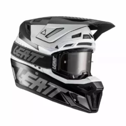 LEATT Helm Inkl. Brille 8.5 V22 Schwarz-weiss