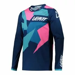 LEATT Jersey Moto 4.5 Lite - Blau-pink