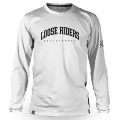LOOSE RIDERS Mens Technical Jersey Long Sleeves - White