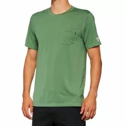 100% Mission Athletic T-Shirt - Olive