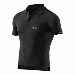 SIXS Funktions Polo-Shirt POL - Schwarz