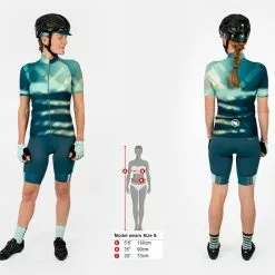 Endura Damen Virtual Texture Trikot (kurzarm) - Glacier Blue -Günstiges Vélo Geist Geschäft Sizing E6211 Wms Virtual Texture SS Jersey S