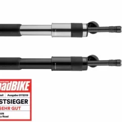 Birzman Velocity Road Mini Pumpe, 160PSI, Threaded Valve Head, Silver -Günstiges Vélo Geist Geschäft VelocityRoadhandpump 160PSI threadedvalvehead silver 2