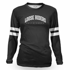 LOOSE RIDERS Womens Technical Jersey Long Sleeves - Heritage Black