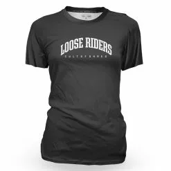 LOOSE RIDERS Womens Technical Jersey Short Sleeves - Black