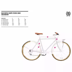 BLB Brick Lane Bikes Beetle Town 8-Gang - Schwarz -Günstiges Vélo Geist Geschäft beetle size table