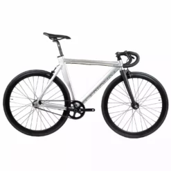 BLB Brick Lane Bikes La Piovra ATK Fixie/Singlespeed Bike - Poliert Silber