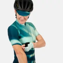 Endura Damen Virtual Texture Trikot (kurzarm) - Glacier Blue -Günstiges Vélo Geist Geschäft bp03 21