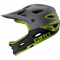 Giro Switchblade MIPS Fahrradhelm - Matte Met Black/ano Lime -Günstiges Vélo Geist Geschäft giro switchblade mips helmet matte metallic black anodized lime 3