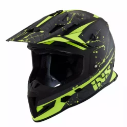 IXS 361 2.0 Motorradhelm Matte Black Fluo Yellow
