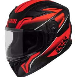 Integralhelm IXS136 2.0 Kids Schwarz Matt-rot