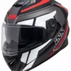 Integralhelm IXS216 2.2 - Grau-schwarz-rot