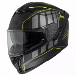 Integralhelm IXS422 FG 2.1 - Schwarz Matt-gelb Fluo