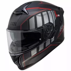 Integralhelm IXS422 FG 2.1 Schwarz Matt-rot
