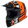 Motocrosshelm IXS361 2.3 Schwarz-orange-grau