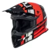 Motocrosshelm IXS361 2.3 Schwarz-rot-grau