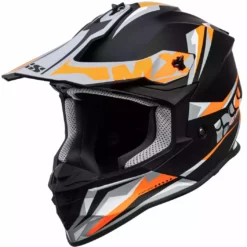 Motocrosshelm IXS362 2.0 - Schwarz Matt-orange Fluo