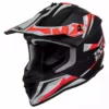 Motocrosshelm IXS362 2.0 - Schwarz Matt-rot