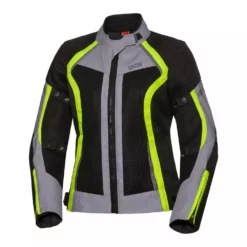 IXS Sport Damen Jacke Andorra-Air Black Grey Yellow