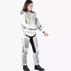 IXS Sport Damen Jacke Trigonis-Air Hellgrau-grau-neon Gelb -Günstiges Vélo Geist Geschäft iXSSportDamenJackeTrigonis Airhellgrau grau neongelb 5