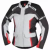 IXS Tour Damen Jacke Evans-ST 2.0 - Hellgrau-grau-rot