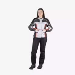 IXS Tour Damen Jacke Evans-ST 2.0 - Hellgrau-grau-rot -Günstiges Vélo Geist Geschäft iXSTourDamenJackeEvans ST2 0 hellgrau grau rot 6