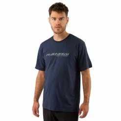 PLATZANGST Logo T-Shirt Blau