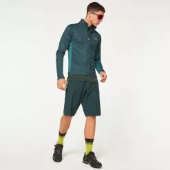 Oakley Elements Thermal Jersey - Hunter Green -Günstiges Vélo Geist Geschäft oakley thermal jersey jacket hunter green 2 1179674