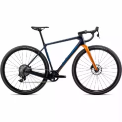 Orbea TERRA M31e TEAM 1X Blue Carbon - Leo Orange