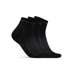 Craft Core Dry Mid Socken 3-Pack - Schwarz